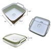Leemeimei 9L (2.4Gal) Dish Basin Collapsible with Drain Plug ,