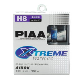 Piaa 18235 H8 Xtreme White Plus High Performance Halogen Bulb, (Pack of 2)