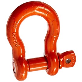 CM M654P Super Strong Anchor Shackle with Orange Powder Coated Screw Pin, 10 Ton Work Load Limit, 1" Size