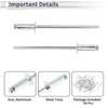 RATCHROLL 50 Pcs Open End Large Flange Blind Rivets 3.2mm