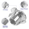 M8 T-Nuts 304 Stainless Steel, 4-Pronged Tee Nut for Wood,