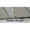 LEADEX Doppelter dünner Bilderrahmen, versilbert, horizontaler Stand, 12,7 x 17,8