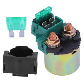 Starter Solenoid Relay, Compatible with 1988-2002 Kawasaki Bayou 220 KLF220 2003-2010 Bayou 250 KLF250 1993-1996 KLX650 1996-2005 Vulcan 800 2000 Honda VT750C Shadow 1993 Suzuki GSXR750 ATV Relay