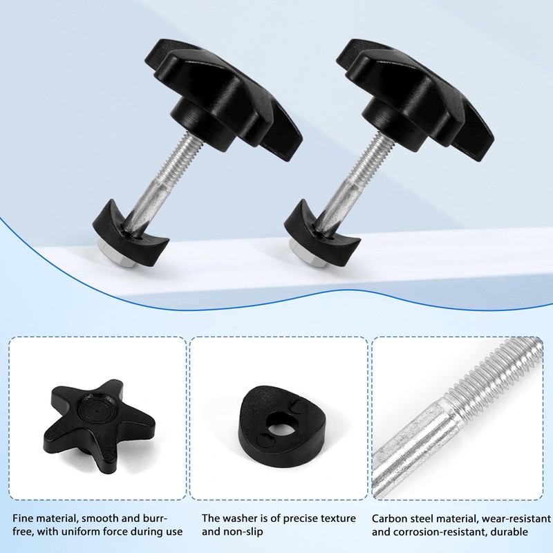 Walker Replacement Parts, Rollator Parts Kit, M6 Screws & Knobs,