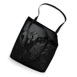 3D World Map Tote Bag