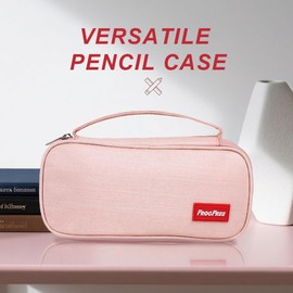 MZYTOZA Large pencil case, cute pencil pouch School Supplies Girls, Back to school teen College Stationary (Blush Pink)