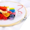 Caydo 12 Pieces 12 Inch Embroidery Hoops Wooden Round Adjustable
