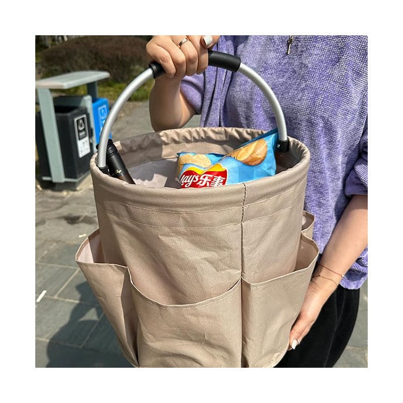 XUNQUCOM Picnic Basket Handheld Oxford Cloth Storage Basket Tool Storage