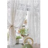 Yaland Jacquard Panel Curtain, Country House Style with Floral Pattern,