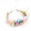 PoshMyra Easter Bunny Flower Crown Spring Floral Headpiece Pink Purple