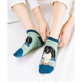 Groydbna Adult Socks 5 Pairs Anime Cosplay Casual Cotton Anklet Socks (Adult, Style A)