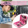 23 Pieces Pink Tool Kit, Comes with Pliers, Socket, Screwdriver,