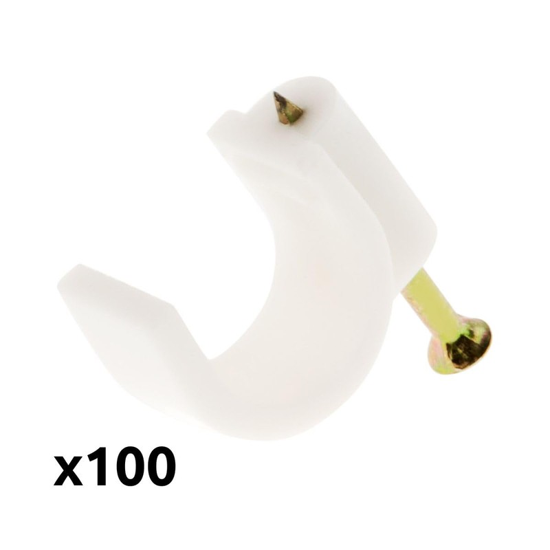 Zenitech – Bag of 100 Cable Clips
