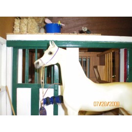 Jaapi PURPLE & GOLD striped Arabian SLIP - fits Breyer model horses