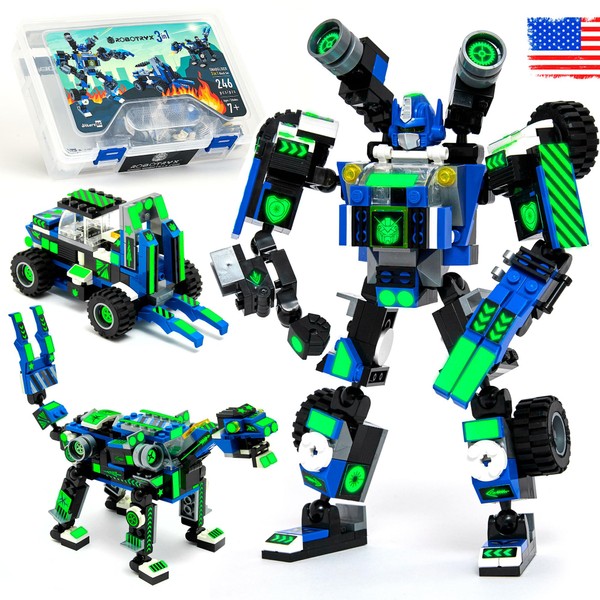 JITTERYGIT Robot Building Toy Gift for Boys, Perfect STEM Gift