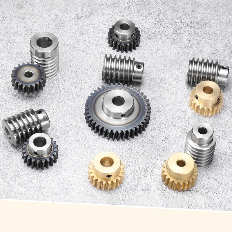 uxcell #45 Steel Worm Gear Set 40T 1.5 Module 20:1
