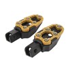 1 Pair Motorcycle Footpeg Left Right Anti Slip Universal Aluminum