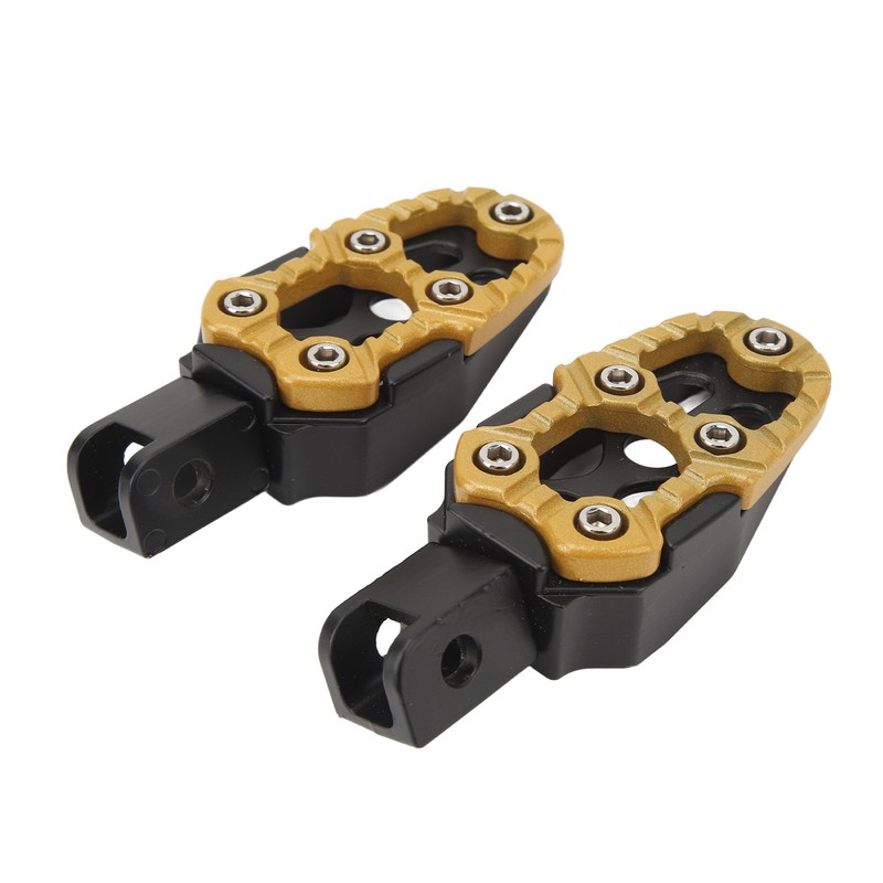 1 Pair Motorcycle Footpeg Left Right Anti Slip Universal Aluminum