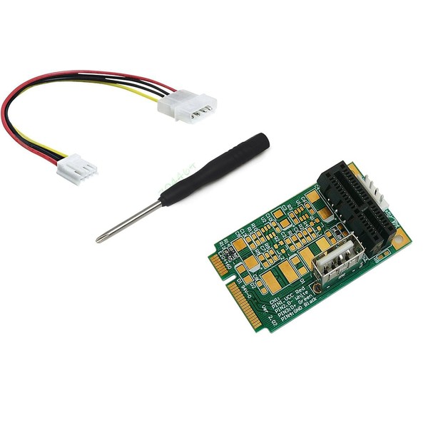 KALEA-INFORMATIQUE Riser Compact PCIe to MiniPCIe Adapter for Installing a