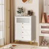 LOKO 3 Drawer Dresser, 37.5" Tall Dresser Chest of Drawers