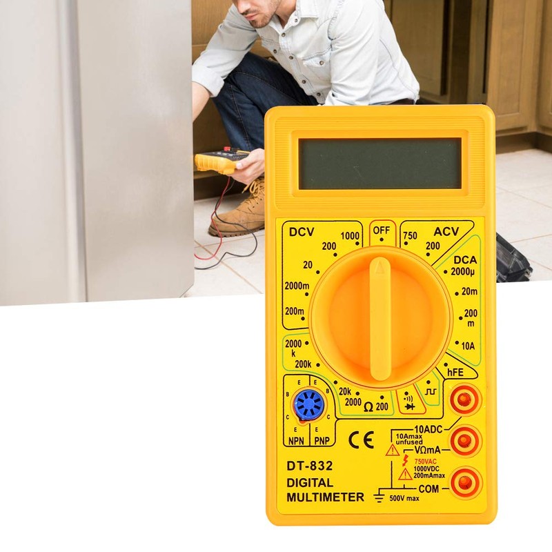 DT-832 Digital Multimeter Multitester Hand Pockets AC/DC Voltage Current Resistance