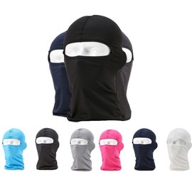 LW Runwave UV Protection Full Face Balaclava for Motorcycles and Bicycles Balaclava) / Black 2ea