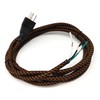 3 Wire Twisted Rayon Cloth Covered Electric Lamp Cord with