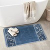 Popular Bath Capri, Bath Rug, Slate Blue
