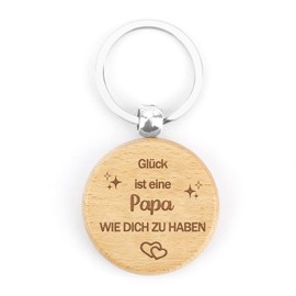 JoyrnalK Father's Day Gift for Dad Father's Day Gift Birthday Gifts for Dad Gift Dad Best Gift for Dad Keyring Made of Wood Christmas Gifts for Dad, Woodenkeychain-baba1, Unit size