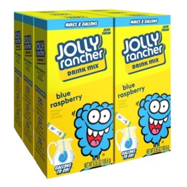 JOLLY RANCHER Gallons To Go Powdered Drink Mix, 8-Count Box (6 Pack) – Blue Raspberry – Low Calorie and Zero Sugar Drink Mix, Each Stick Makes 1 Gallon-Sized Pitcher