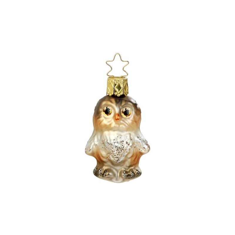 Inge-glas Christmas Tree Hanger, Owl Child in the Forest, Original