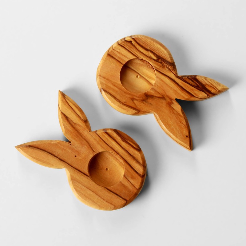 Kassis Geschenkartikel Olive Wood Easter Decoration Table Decoration Egg Stand