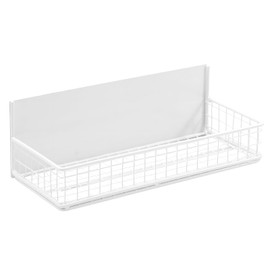Ganydet Magnetic Basket, Magnetic Shelf for Fridge, Magnetic Spice Rack for Refrigerator Wire Mesh Magnetic Organizer Holder Accessories for Office Kitchen Classroom Storage,White, 9.44" x 4" x 1.77"