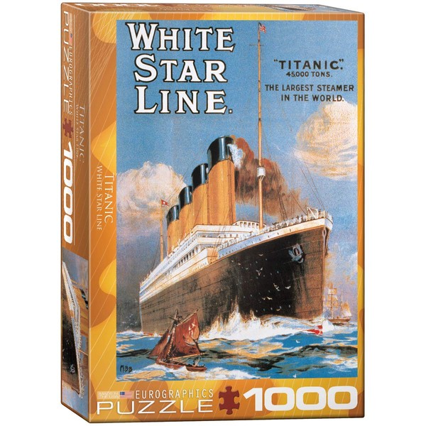 EuroGraphics Titanic White Star Line 1000 Piece Puzzle (6000-1333)