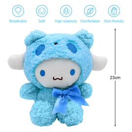 Zaloife Plush Toy, Plush Toy 23 cm, Stuffed Toy Plush, Cuddly Toy Doll Gift for Children from 2 Years (Blue)