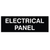 Electrical Panel Door/Wall Sign - Black - Large