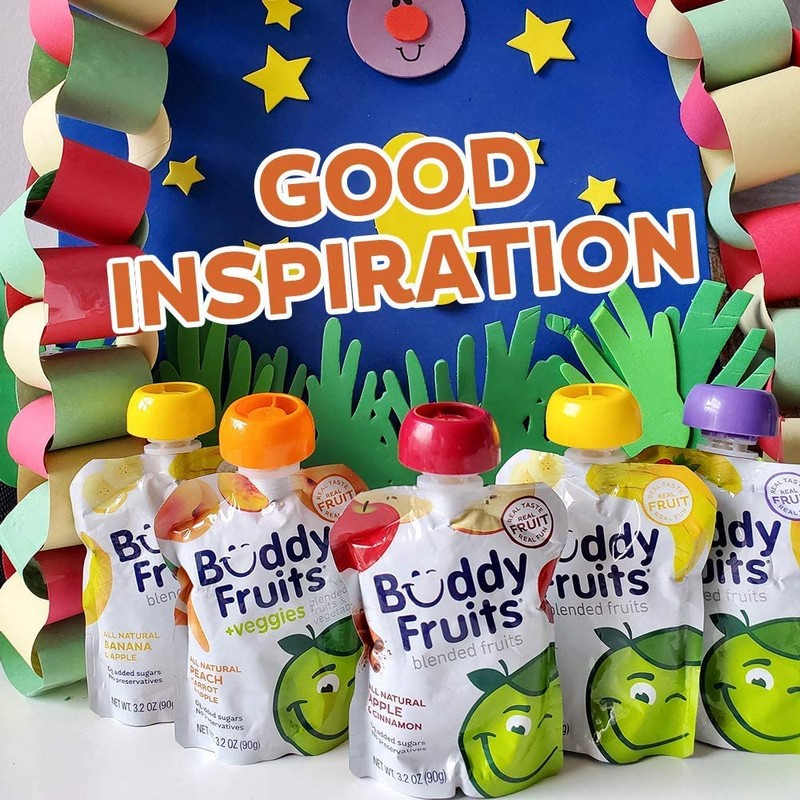 Buddy Fruits Snacks To Go Mango Unsweetened Applesauce 3.2oz Pouch