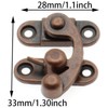 Antique Vintage Lock Clasp Right Latch Hook Hasp,LBTODH 4 Pack