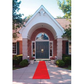 Movie Night Red Aisle Runner 24 in × 15 ft Red Carpet Event Runner Wedding Rug for Indoor Outdoor Wedding Party Decorations