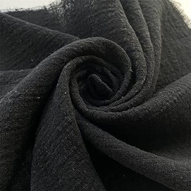PTNKUIIY Pack of 12 Fabric Napkins, Muslin Tea Towels, Table Decoration, Napkins, Wedding, Birthday, Linen Napkins, Perfect for Parties, Home, Cafés, Restaurants and Hotels - 42 x 42 cm, Black