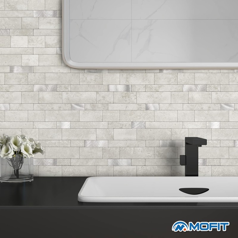 MOFIT Backsplash Tile for Kitchen Peel and Stick Stone Matte