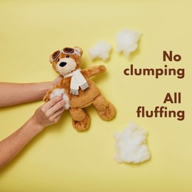 Fiberfill Stuffing, Polyester Stuffing for Stuffed Animals, Pillow Stuffing, Fiber Fill Stuffing for Crochet, High Resilience Fill - 31.5 Oz 900 Grams