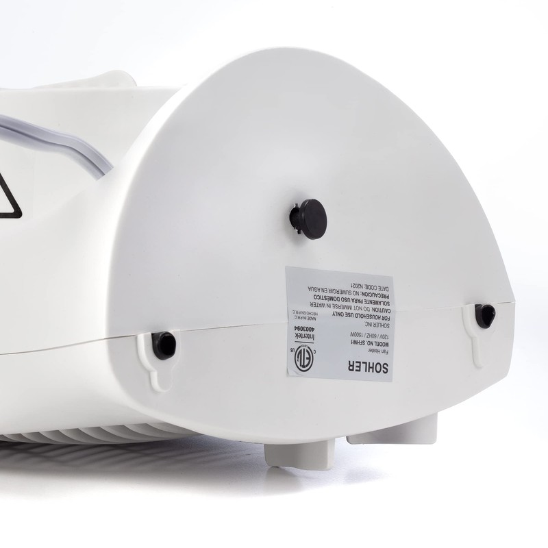 Sohler Portable Electric 1500W Fan Heater with Adjustable Thermostat, Overheat