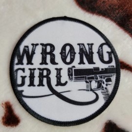 Handmade Wrong Girl Western Hat Patch Sublimation DYI Fabric Patch Glue Iron On Sew