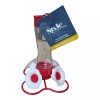 Style Selections- Glass Hummingbird Feeder, 12oz, 4 Stations w/Bee Guard