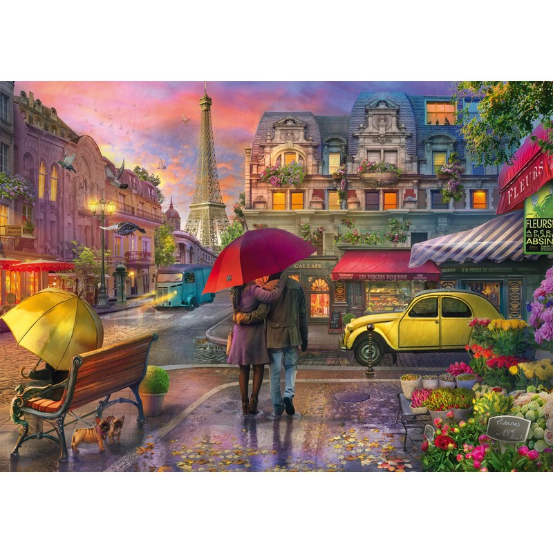 Schmidt Spiele 59713 Rain Magic in Paris Puzzle 500 Pieces
