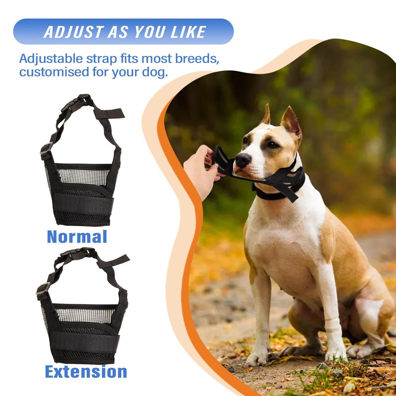 Viiotu Dog Muzzle, Anti Barking Device for Small, Medium, Large