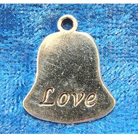 20-Pcs. Silver Wedding Bell Charms Pendants Earring Drops Findings CH76 - Jewelry Making DIY Crafting Charm Beads for Bracelets