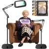 30X 10X Extra Large Floor Magnifying Glass with Light and