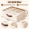 Foldable Wardrobe Organizer for Clothes & Pants – 16/24-Grid Storage